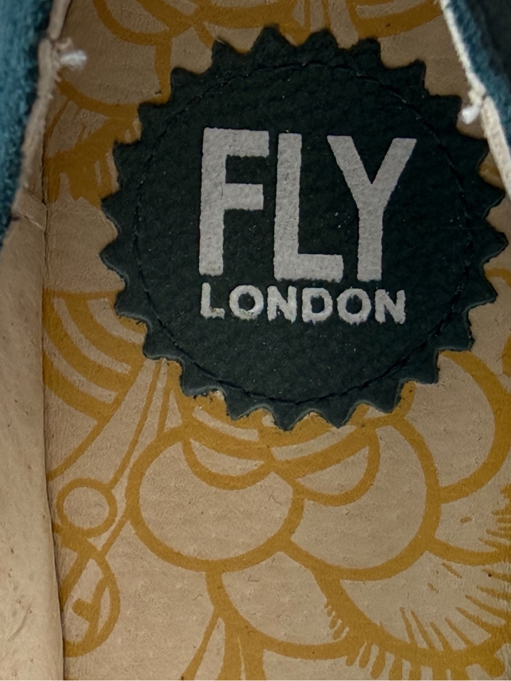 Fly London Womens Yasi Leather Mary Jane Closed Toe Wedge Heel Deep Teal size 39 - Picture 10 of 12